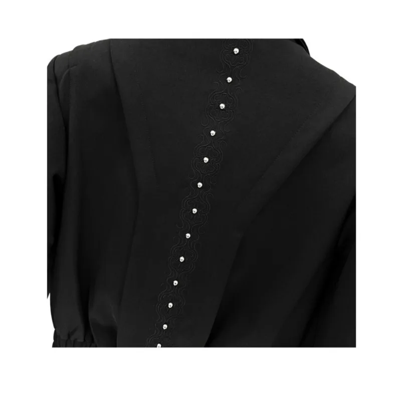 WVGA Spring Autumn New Men's Tide High Street Embroidery Short Jackets Niche Chic Casual Rivet Turn-down Collar Coats Ins W12855