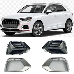 Front bumper grille fog lamp cover For Audi Q3 2019-2024