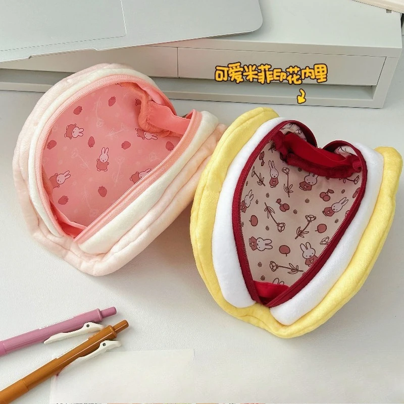 미피 귀여운 카와이 크리에이티브 애니메이션 캐릭터 플러시 메이크업 가방 고급 맞춤형 만화 대용량 동전 보관 가방 선물 썸네일 2