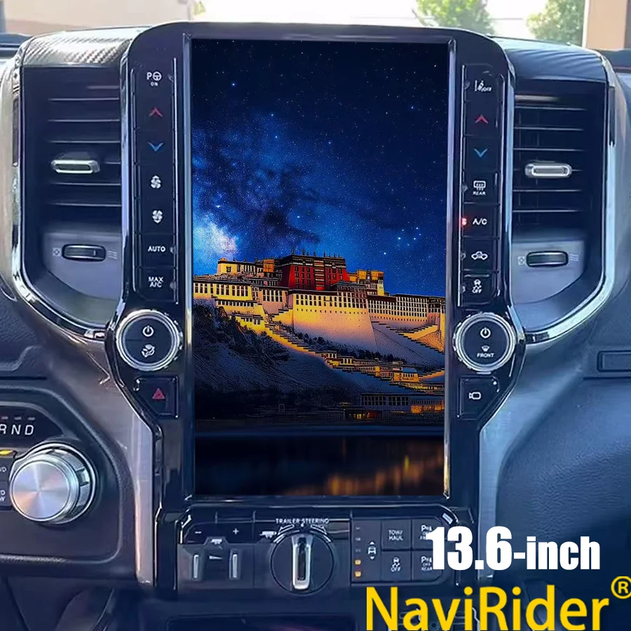 Tela Touch Android de 13,6 Polegadas para Jeep Cherokee 2014 2015-2021 Rádio Automotivo Navegação GPS Reprodutor Multimídia Auto Estéreo Bluetooth