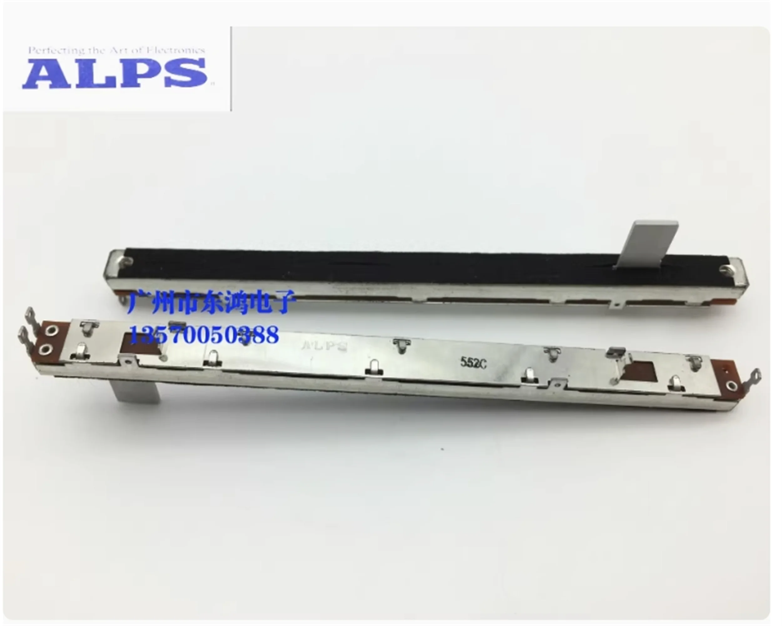 1 PCS Japanese ALPS mixing console sliding potentiometer RSAON11S1A03 push straight slide 12.8cm 10K axis 14