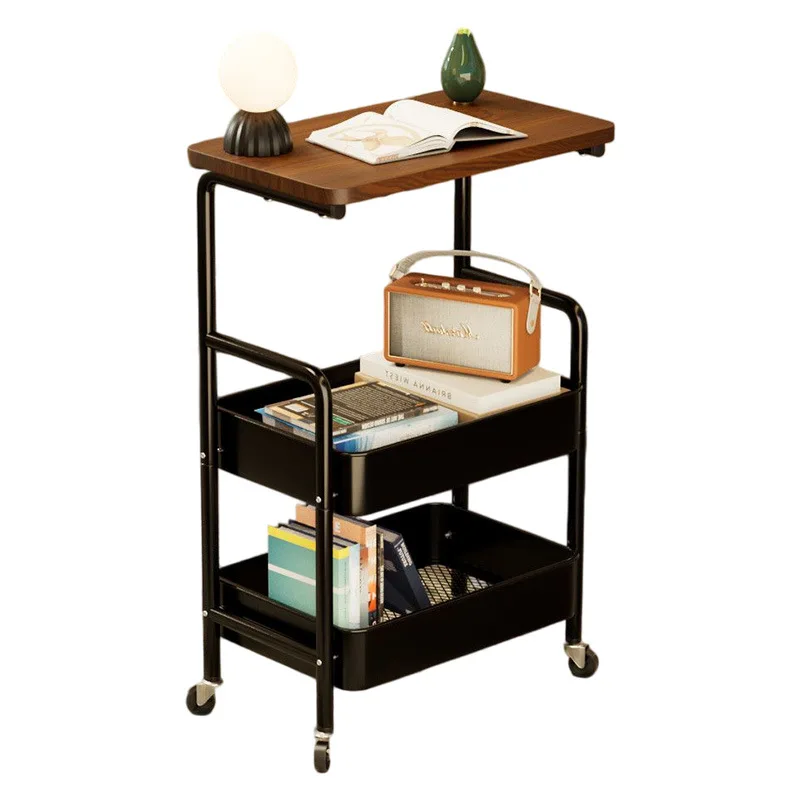 Removable storage rack, living room, sofa side, several bedrooms, bedside table, household snacks, trolley, multi-layer