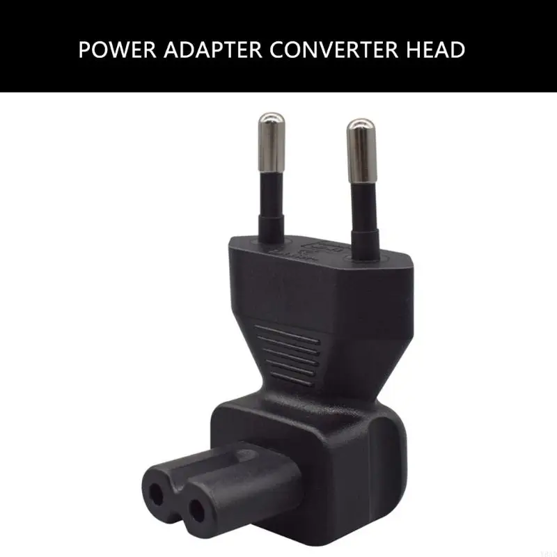 Y8AD EU Power Conversion Adapter from EU4.0MM to IEC320 C7 Connection for Consumer Electronics