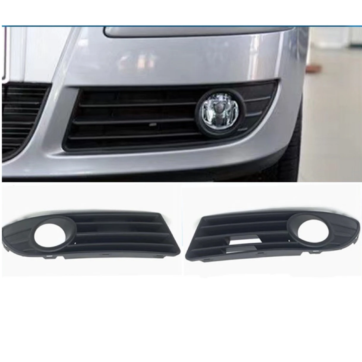 Grille Phare Antibrouillard A8 D3 2005-2007 Gauche + Droite - Cache Pare-Chocs 4E0807681AD 4E0807682AD