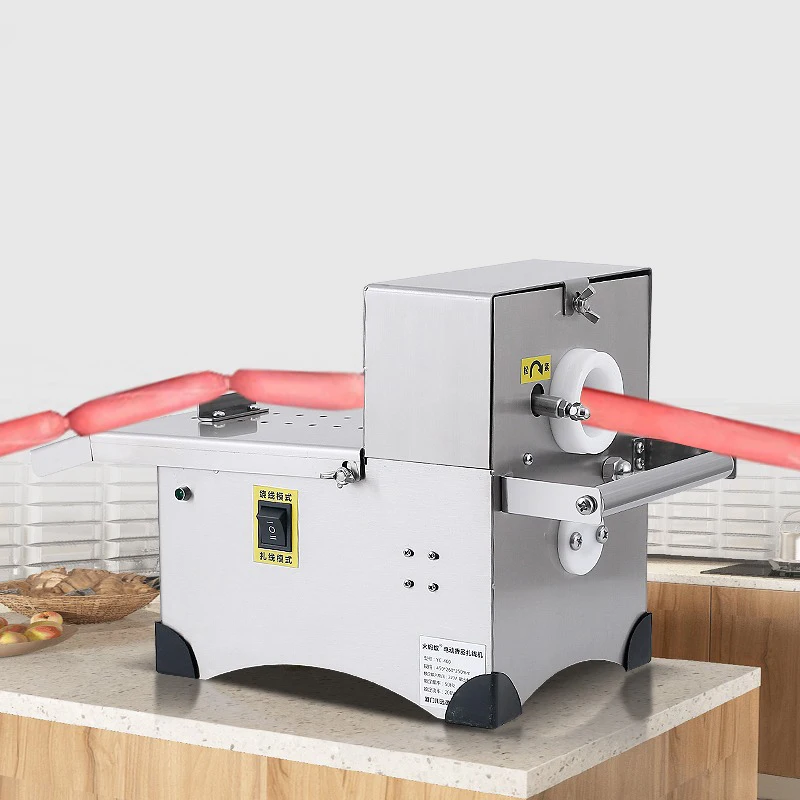 Stainless Steel Manual Sausage Knotting Machine Small Table Top Sausage Twisting Binding Machine
