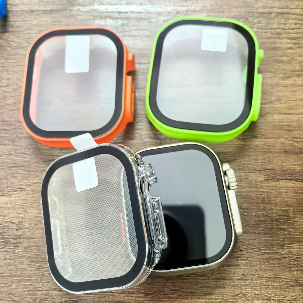 For Apple Watch Ultra 3 49mm 2025 PC Bumper+Screen Protector Tempered Glass+Cover for apple watch Case ultra 2/Ultra Accessories
