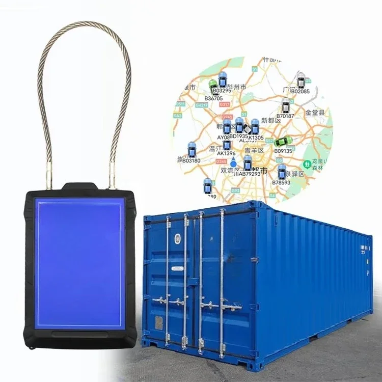 10400mAh Waterproof IP68 Global Positioning System Tracker Electronic Lock Cargo Safety Seal