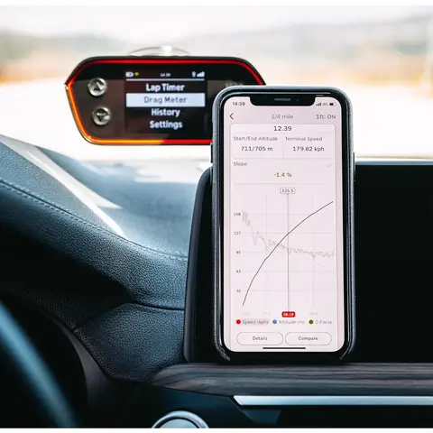 10Hz GPS Performance Meter Box Car Lap Timer Drag Racing Accelerometer Data Logger with Mobile App 240 x 320
