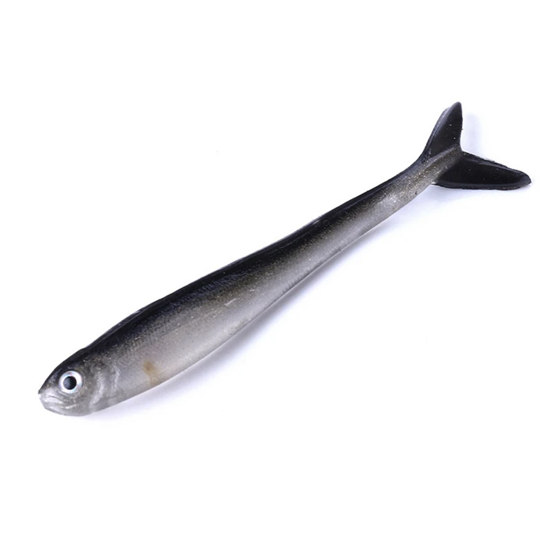 Black And White Bionic Small Fish Silicone Soft Fishing Lure Soft Lure Artificial Bait Loach Fake Bait 8Cm 2G Fish Lures