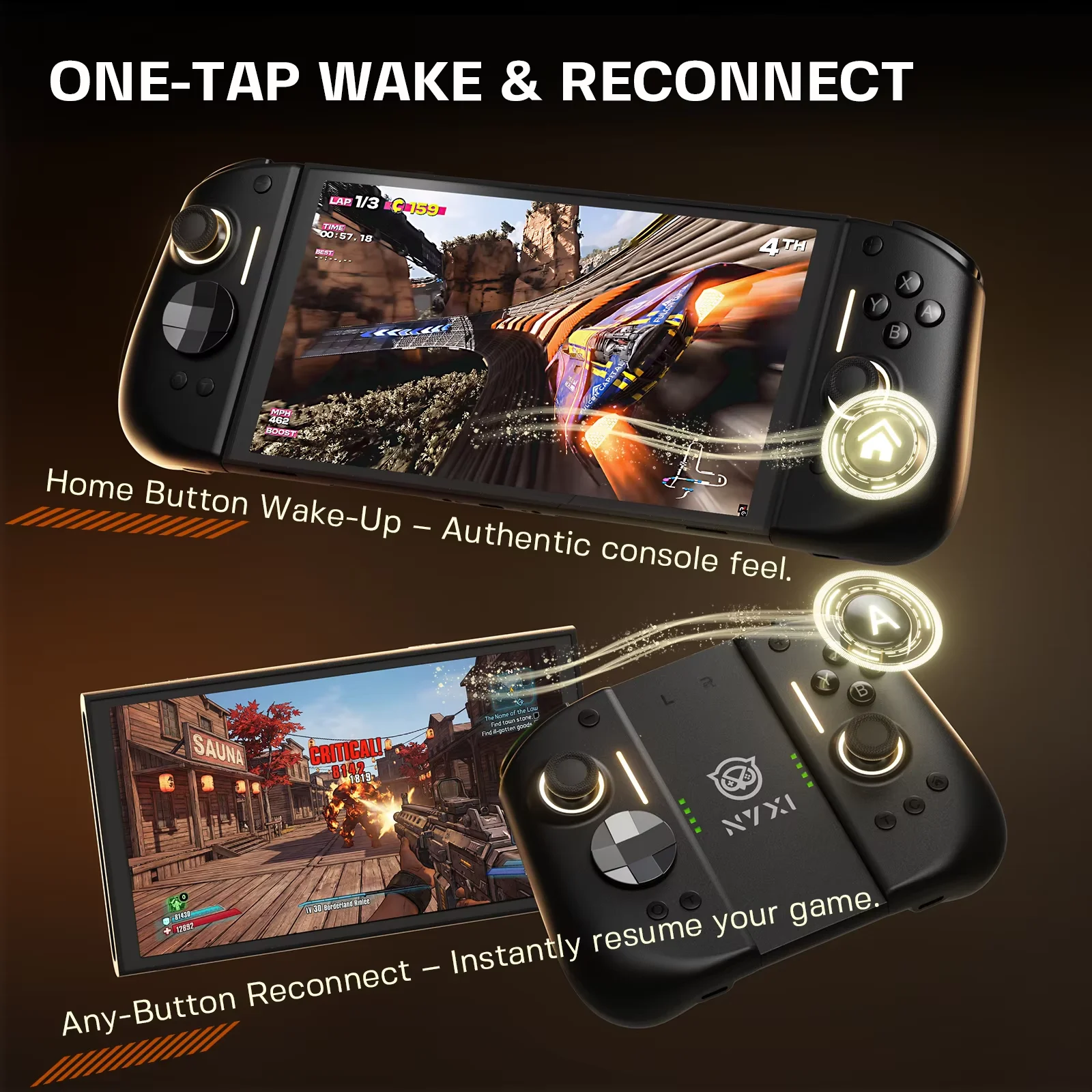 NYXI Hyperion 3 Wireless JoyPad For Switch 2 NS2 Gaming Bluetooth Controller One Click Wake-up Joycon Split Controller Switch