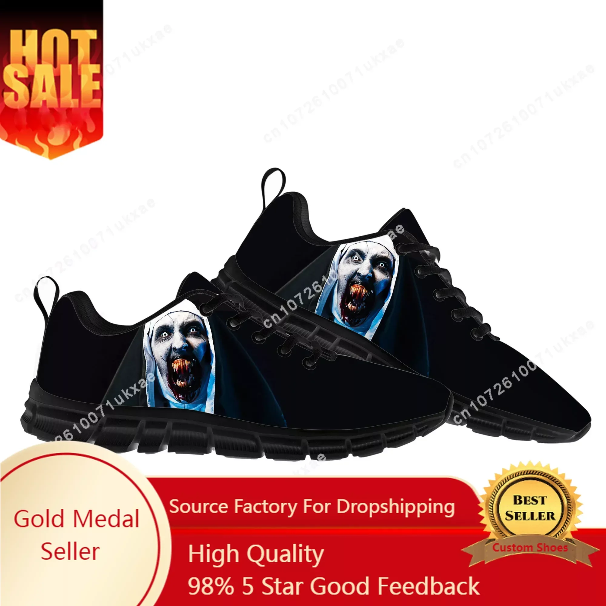 

Movie The Nun series Sports Shoes Mens Womens Teenager Kids Children Sneakers Parent Child Sneaker Couple Custom Shoes