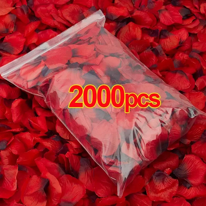 2000 Pieces of Silver, Red, and Pink Rose Petals for Weddings, Weddings, Weddings, Room Decorations, Silk Flowers, Wedding Artif