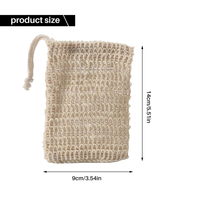 샤워 목욕 사이잘 비누 가방, 천연 사이잘 비누 가방, 각질 제거 비누 보호기 파우치 거치대, 인기 150 개