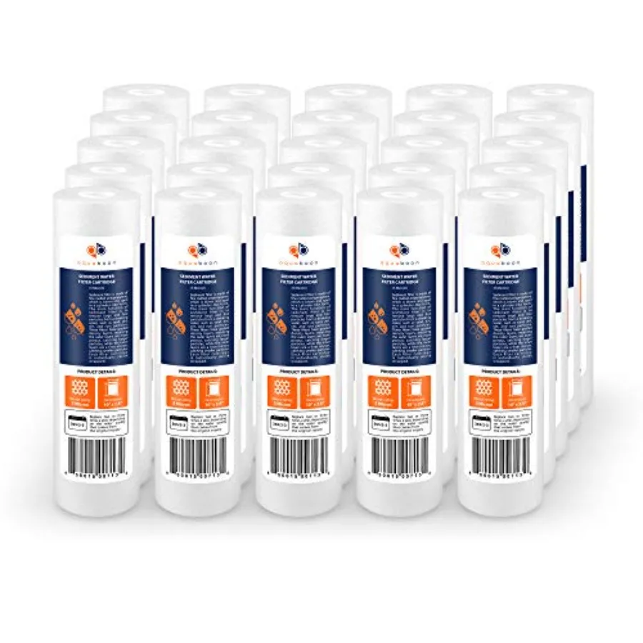 

5 Micron 10 x 2.5 Sediment Filter - Whole House Water Filter Replacement Compatible with Well Water Filters - P5 AP110 WHKF-GD0