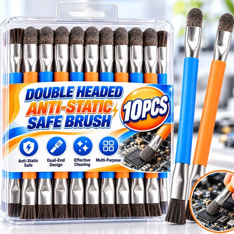 1-10pcs Safe Brush Anti-Static Motherboard PCB Cleaning Brush for Mobile Phone Repair Tools Kit Double Head Convenience