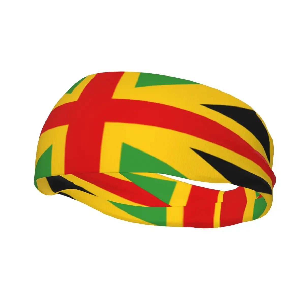 Sports Sweatband Breathable Headband Sweat Hair Head Band Anglo Jamaican Flag Yoga Headband Wholesale