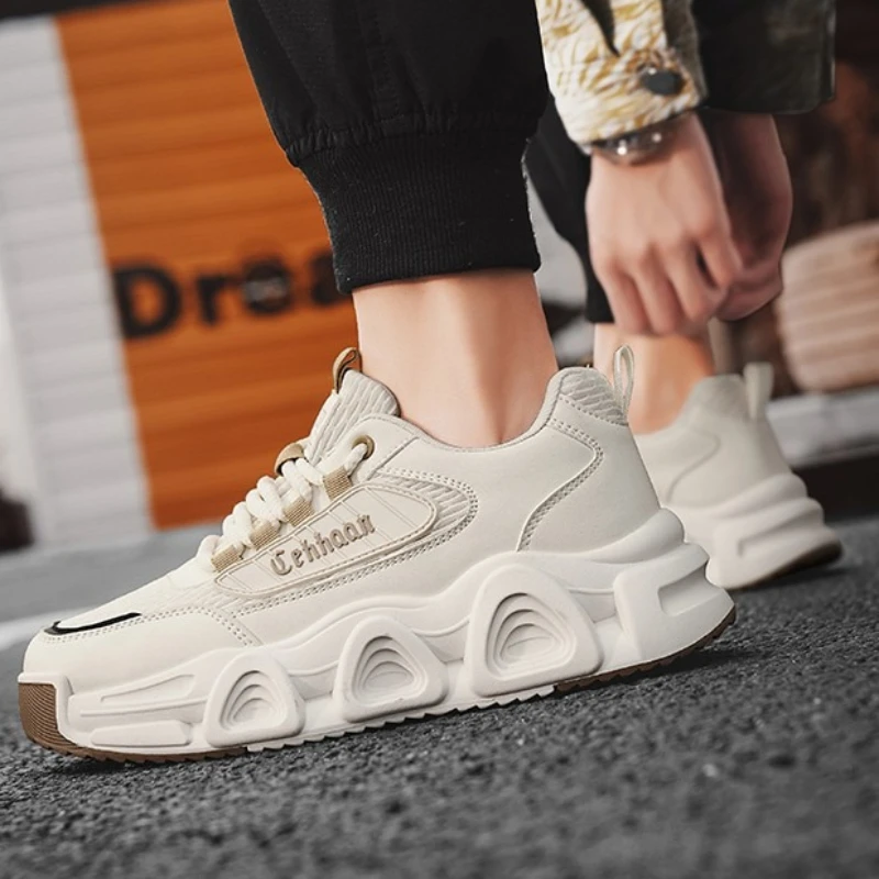 

Men's Large-sized Thick-soled Trendy Multi-color Breathable Student Running Shoes Trendy Casual and Fashionable Sports Shoes