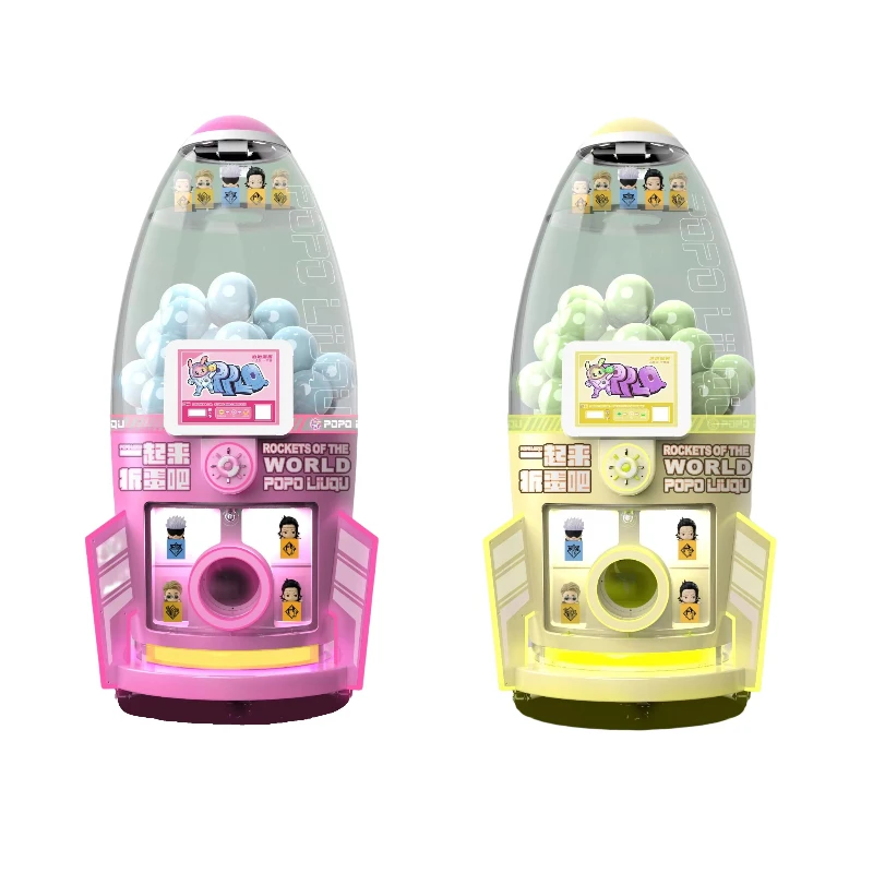 The Newly Customized Bubble Fun Coin Operated Egg Twisting Machine for Shopping Malls.