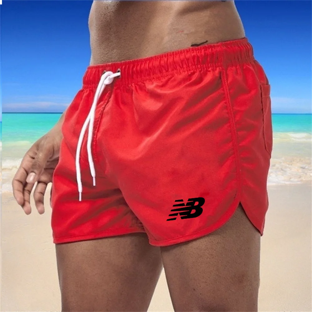 Men\'s printed beach swimsuit sexy surfing suit sports goal summer fashion brand new 2024 surfing fitness beach men\'s swimsuit