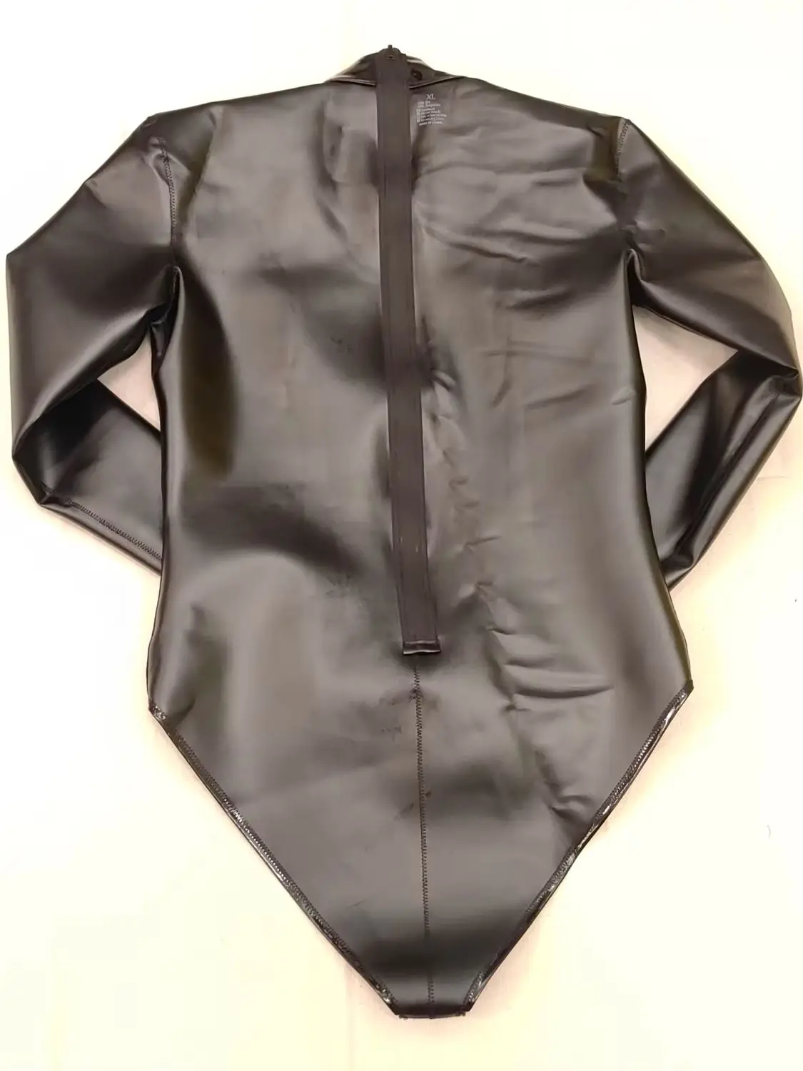 S-5XL Double Sided PU Leather Catsuit Wet Look PVC Bodysuit Tights Cosplay Body Teddies Leotard Unitard Waterproof Tshirt Tops