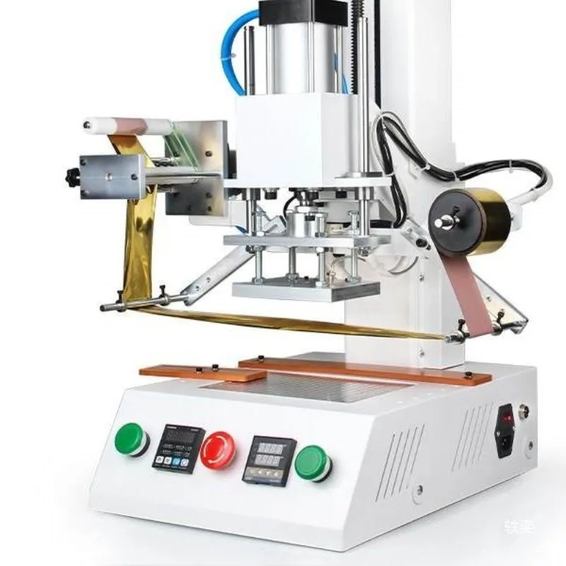 Large countertop pneumatic ironing machine paper leather PVC plastic wood ironing notebook LOGO ironing