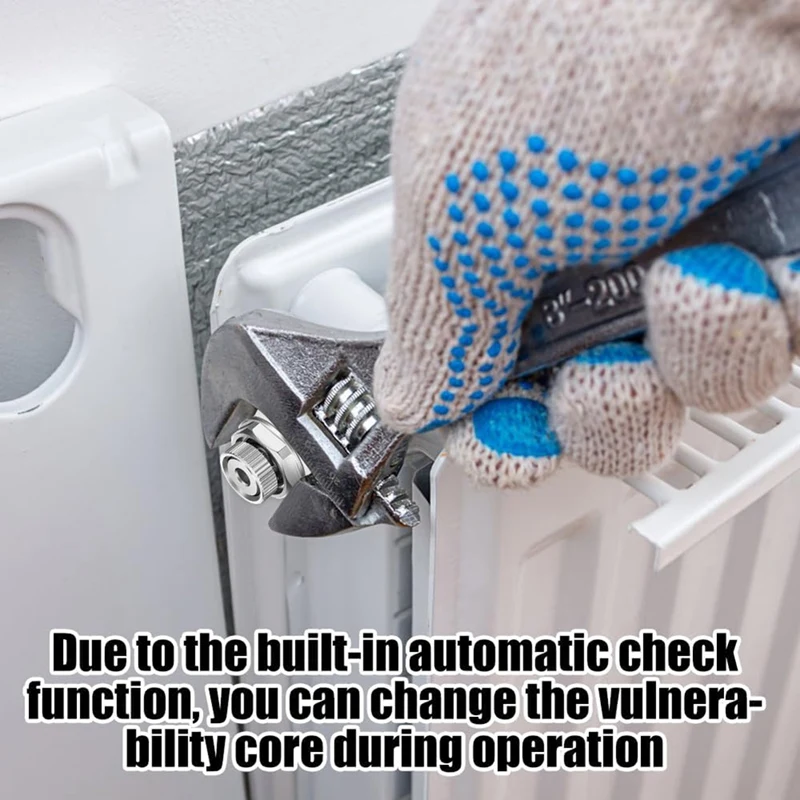 AC62-Fully Automatic Air Vent Auto Cut-Off Self Bleeding Radiator Valve 1/2Inch For Heating Systems