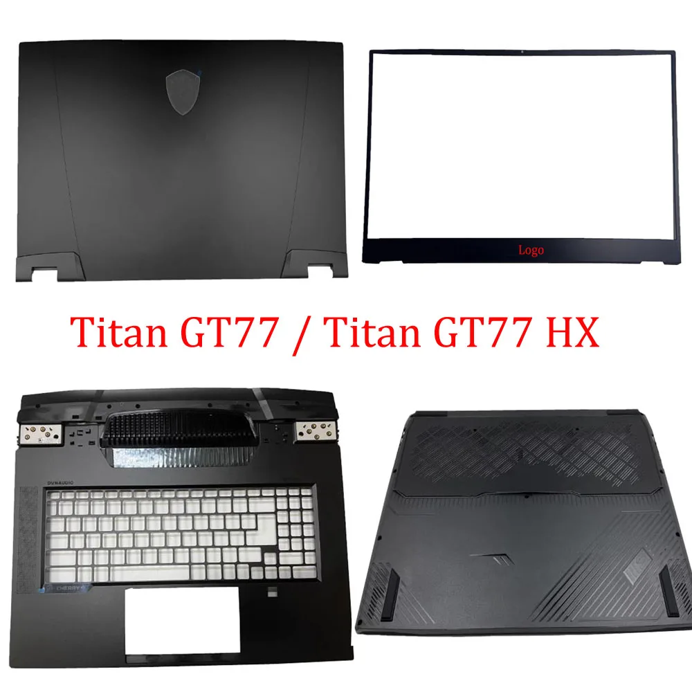 Black Top Cover Bezel PalmRest Bottom Case For MSI Titan GT77 12U 12UHS 12UGS Titan GT77 HX 13V 13VI 13VH MS-17Q1 MS-17Q2 New