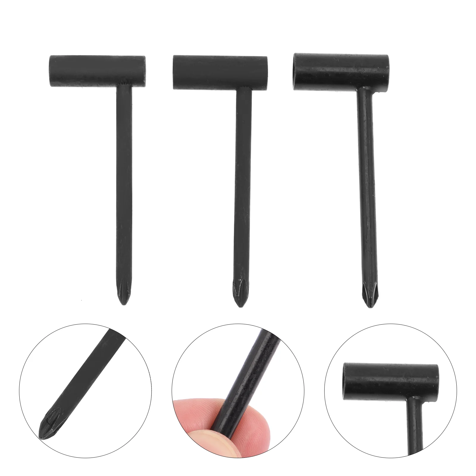 

3 Pcs Guitar Wrench Bass Iron Hex Rod Repair Tool Neck Nut Screw Metal Wrenches Pipe Major Adjustment Truss Rods Hexagon