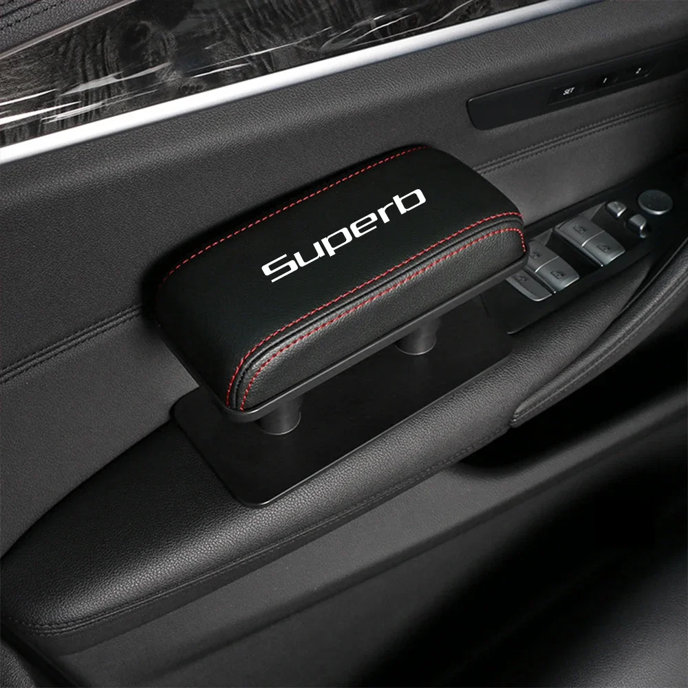 Car Armrest Increased Pad Adjustable Auto Accessories For Skoda Superb Sportline Combiz 2015 2016 2017 2018 2019 2021 2022 2023