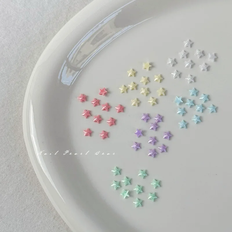 

20pcs Mini Pearl Pentagram Trendy High Beauty Nail Accessories Colorful Small Stars Cute Cartoon Nail Accessories Gift Wholesale