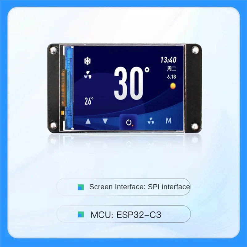 

Модуль последовательного экрана A45F, 2,4-дюймовый экран с поддержкой WIFI, Bluetooth, IPS, на базе платы разработки ESP32-C3, модуль ZX240-C3SI1