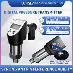 PTL517 digital pressure sensor transmitter, liquid oil gas water vacuum positive and negative pressure switch