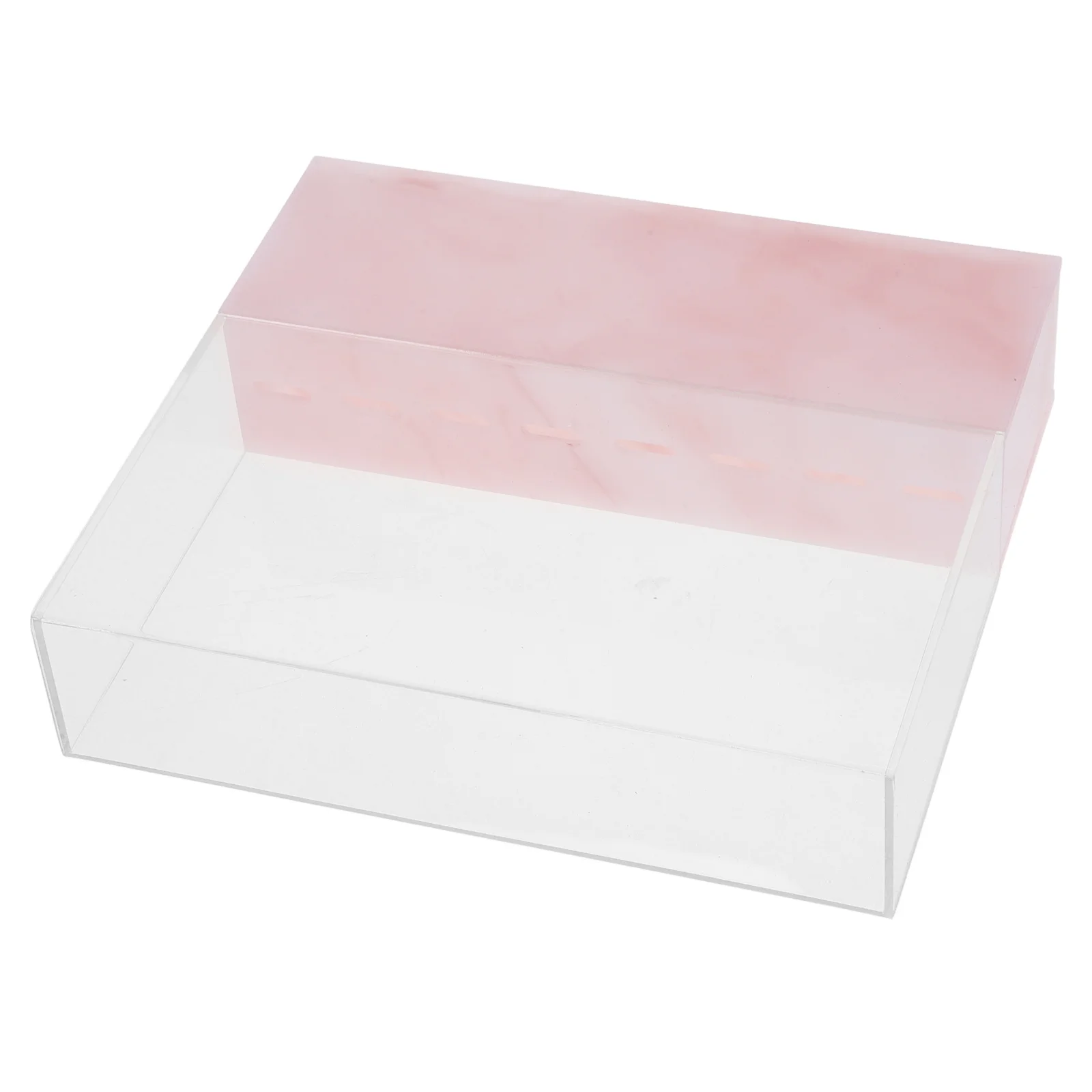 

8-Hole Acrylic Tweezers Storage Stand Marble Pattern Makeup Brush Holder Eyelash Extension Tools Organizer Rack