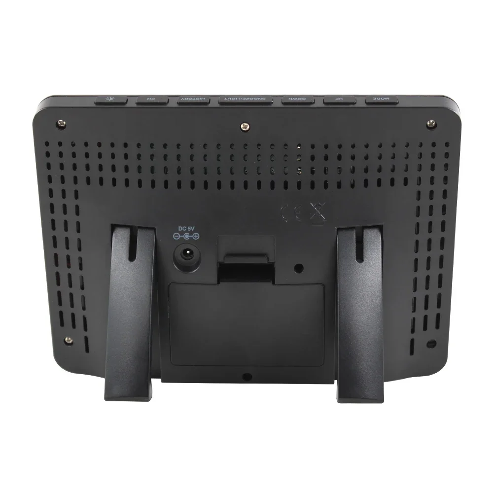 Multifunctional Wireless Weather Station Forecaster Indoor Outdoor Thermometer Hygrometer with Sensor Color Screen Alarm Clock