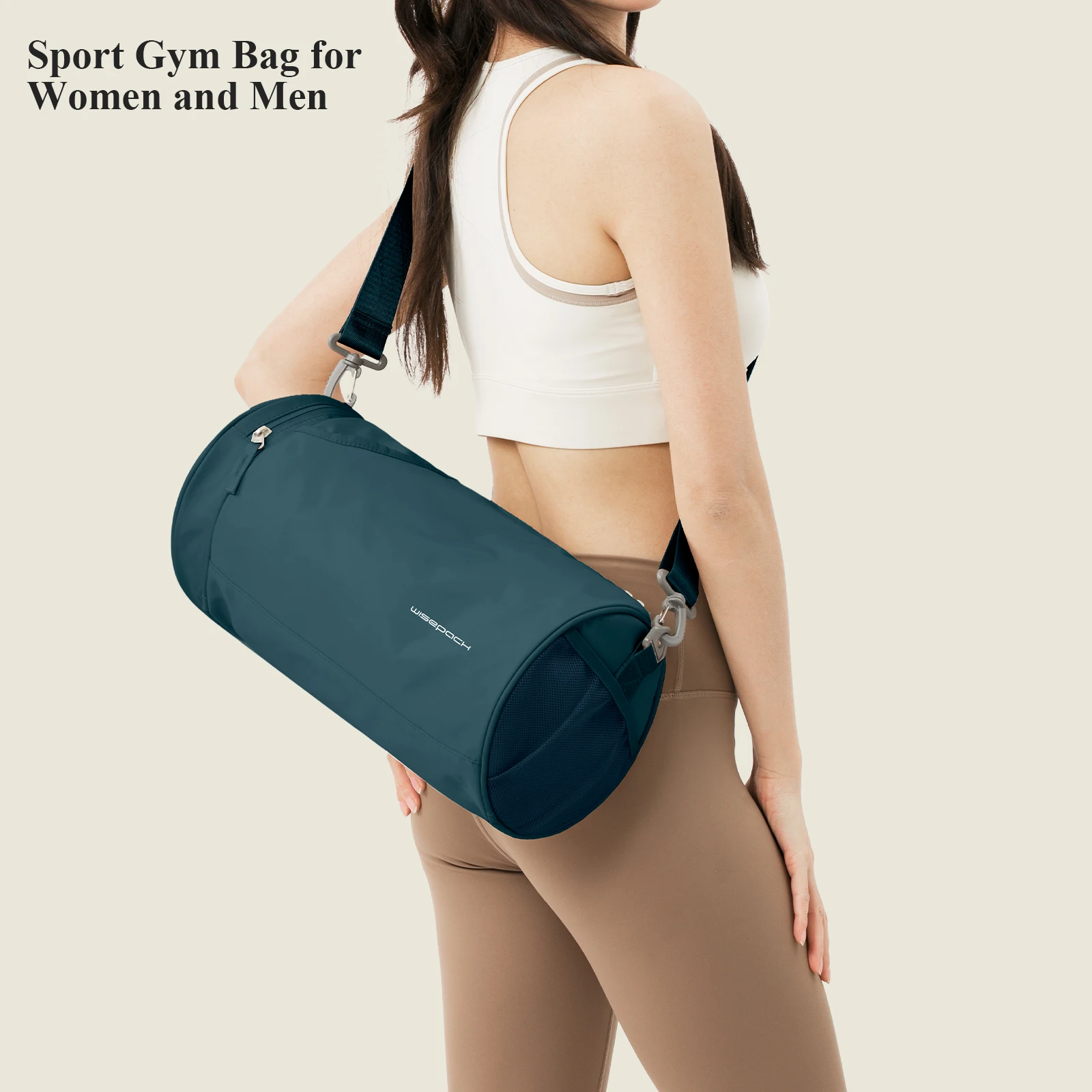 

Versatile Daypack Gym Bag Yoga Crossbody Bag For Women Men, Sports Hiking Bag With Shoe Compartment Wet Clothes Compartment Bag