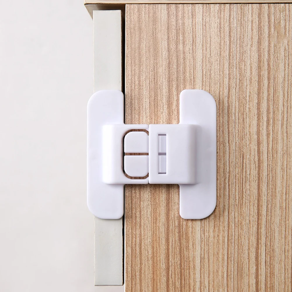 

10 шт., дверные замки для ящиков, белые замки для детской безопасности, защита от детей, шкаф для холодильника, защита детей, бытовой палец