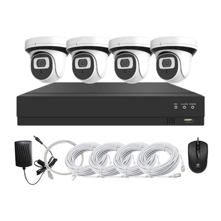 نظام كاميرا الأمن طقم CCTV 4 قنوات IP كاميرا نظام NVR شبكة 8MP نظام أمان الكاميرا الخارجية #1