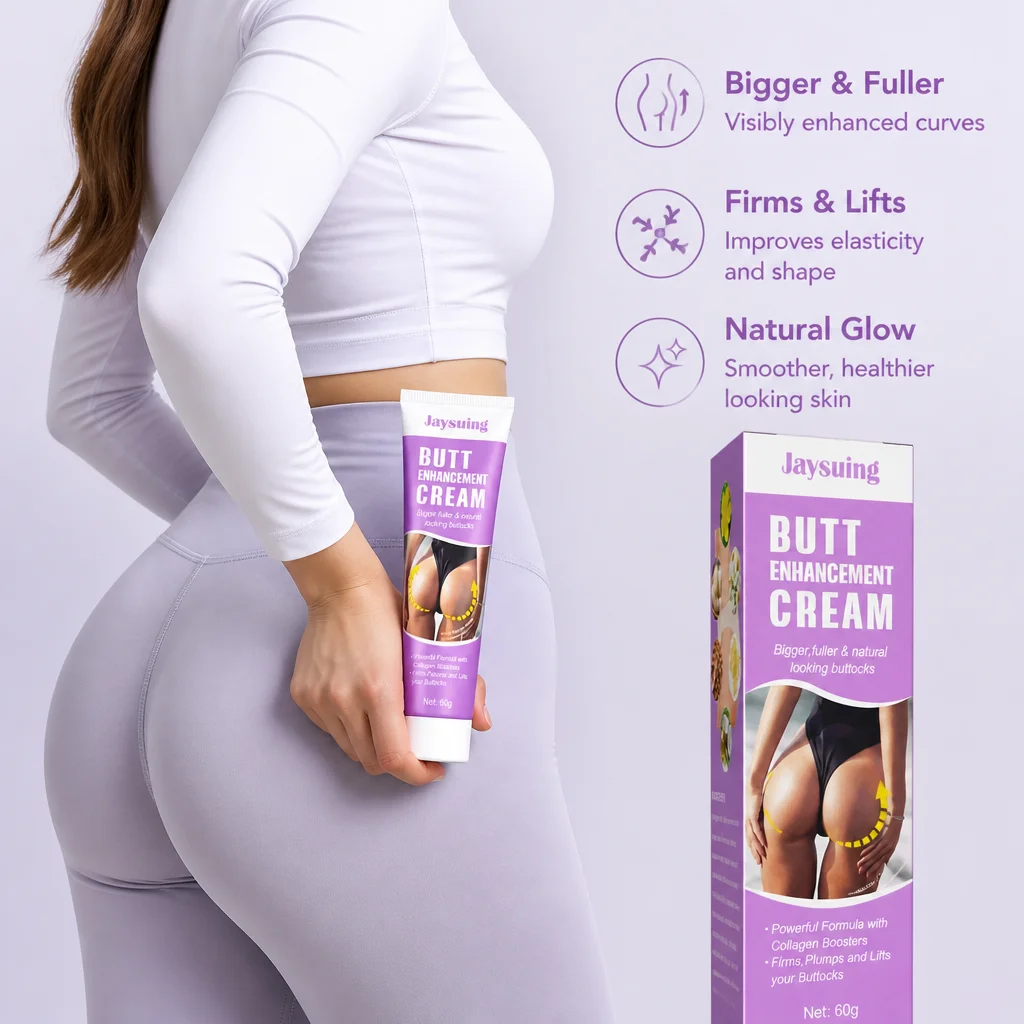 Hip Shaping Cream Collagen Boost Firm Lift Plump Curves Improve Elasticity Smooth Soft Body Skin Natural Moisturizing Hip Care