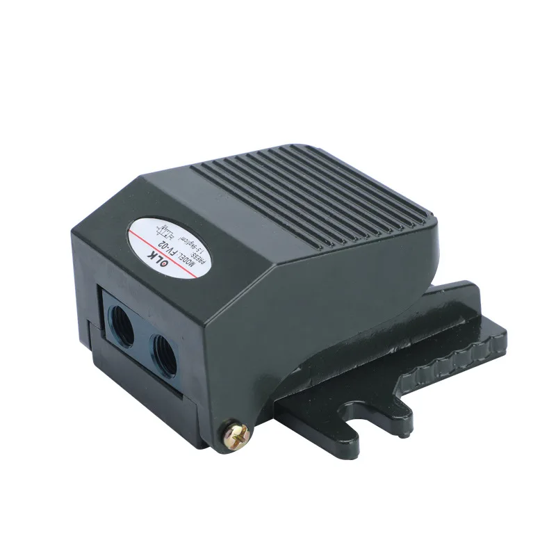 FV-02 2 Way 2 Position Foot Pneumatic Pedal Valve Tool Switch Air Valves With PC Connector 1/4BSP Threaded