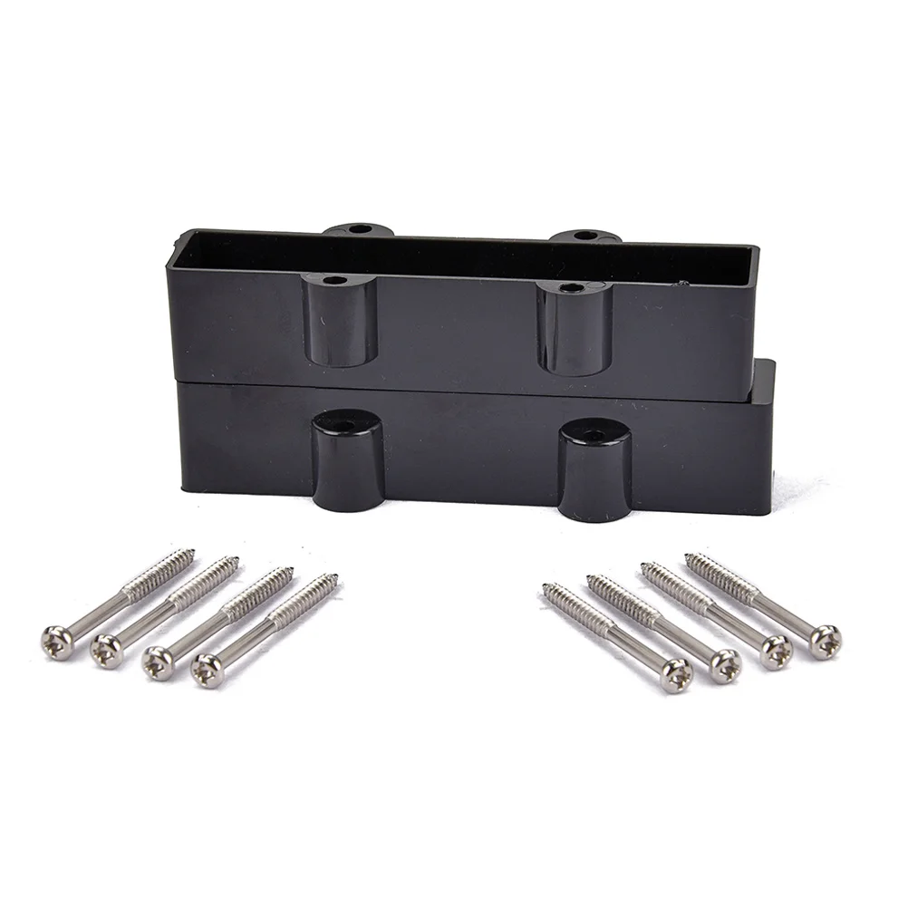 

2Pcs Electric Guitar Pickup Cover Plastic Humbucker 8 Holes Jb 4 String Bass Durable Anti Rust Stain Resistant