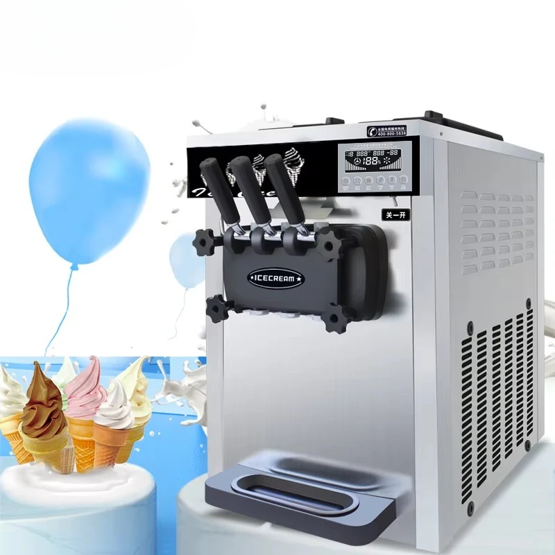 #￥for MK-618CTB Commercial Table Top Three Flavors Ice Cream Truck Soft Serve  Ice Cream Machine for Sale