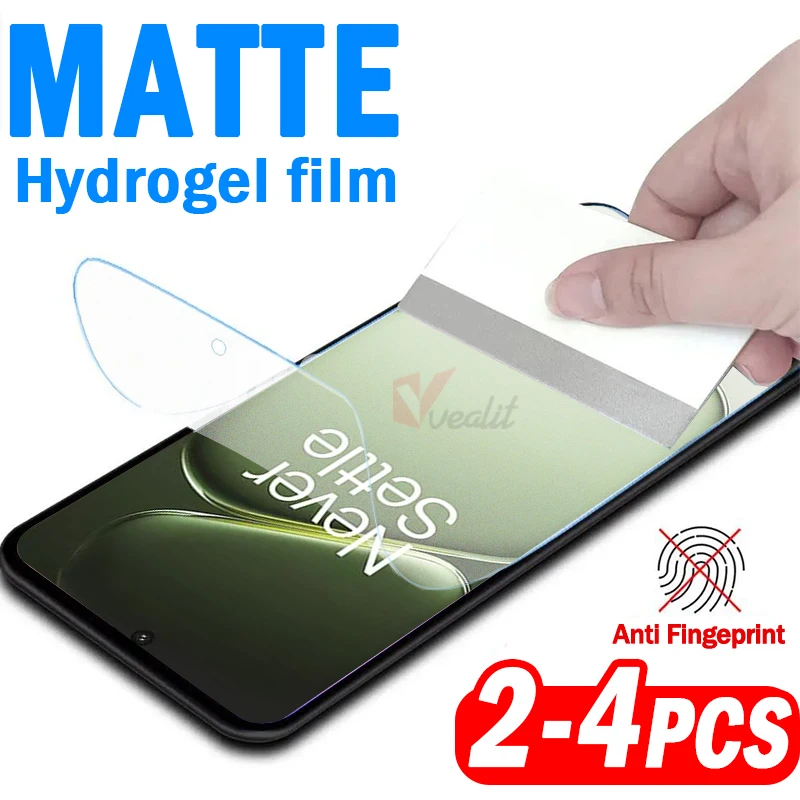 

2-4pcs Anti Fingerprint Matte Silicone Hydrogel Film for OnePlus Turbo 6 6V Ace 6T Screen Protector Nord 5 4 3 Film not glass