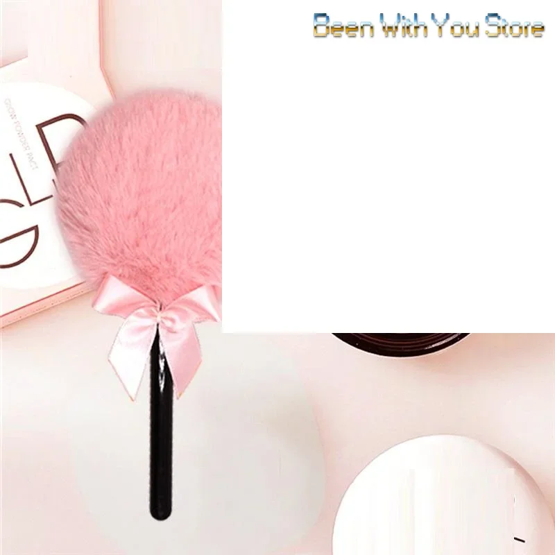 롤리팝 바디 파우더 어플리케이터 플러시 파우더 퍼프, 손잡이가 있는 바디 파우더 퍼프, 얼굴과 몸을 위한 부드러운 메이크업 도구, 사용하기 쉽습니다.