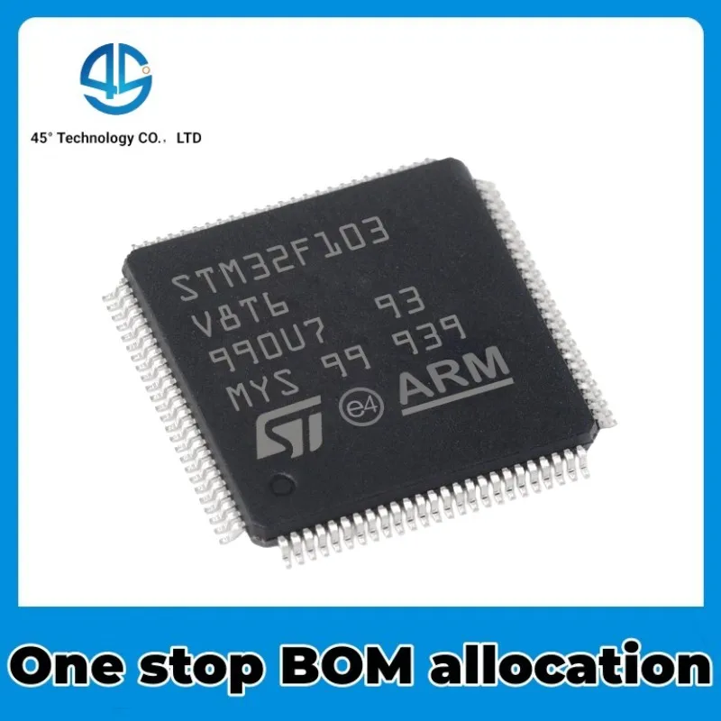 5PCS STM32F103V8T6 LQFP-100 Cortex-M0 32-bit microcontroller MCU electronic active component stock