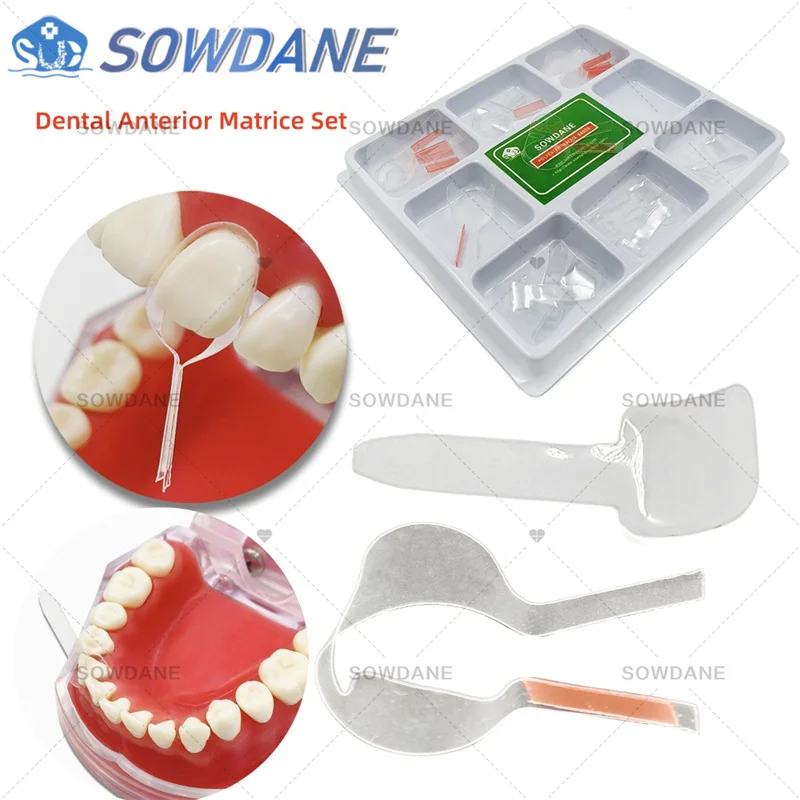 

Dental Twin Anterior Matrices Self-Adhesive Transparent Sectional Contoured Matrix Dentist Proximal Anterior Matrice Material