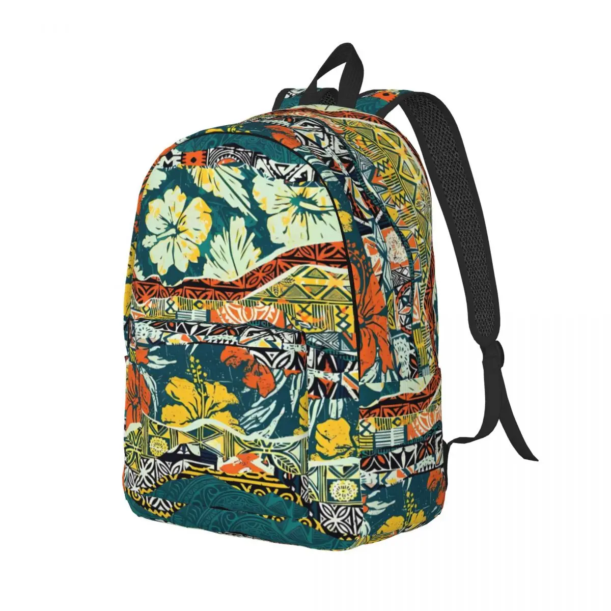 Hawaiian Tribal Print Backpack Teen Polynesian Big Backpacks Christmas Gift Kawaii High School Bags College Design Rucksack