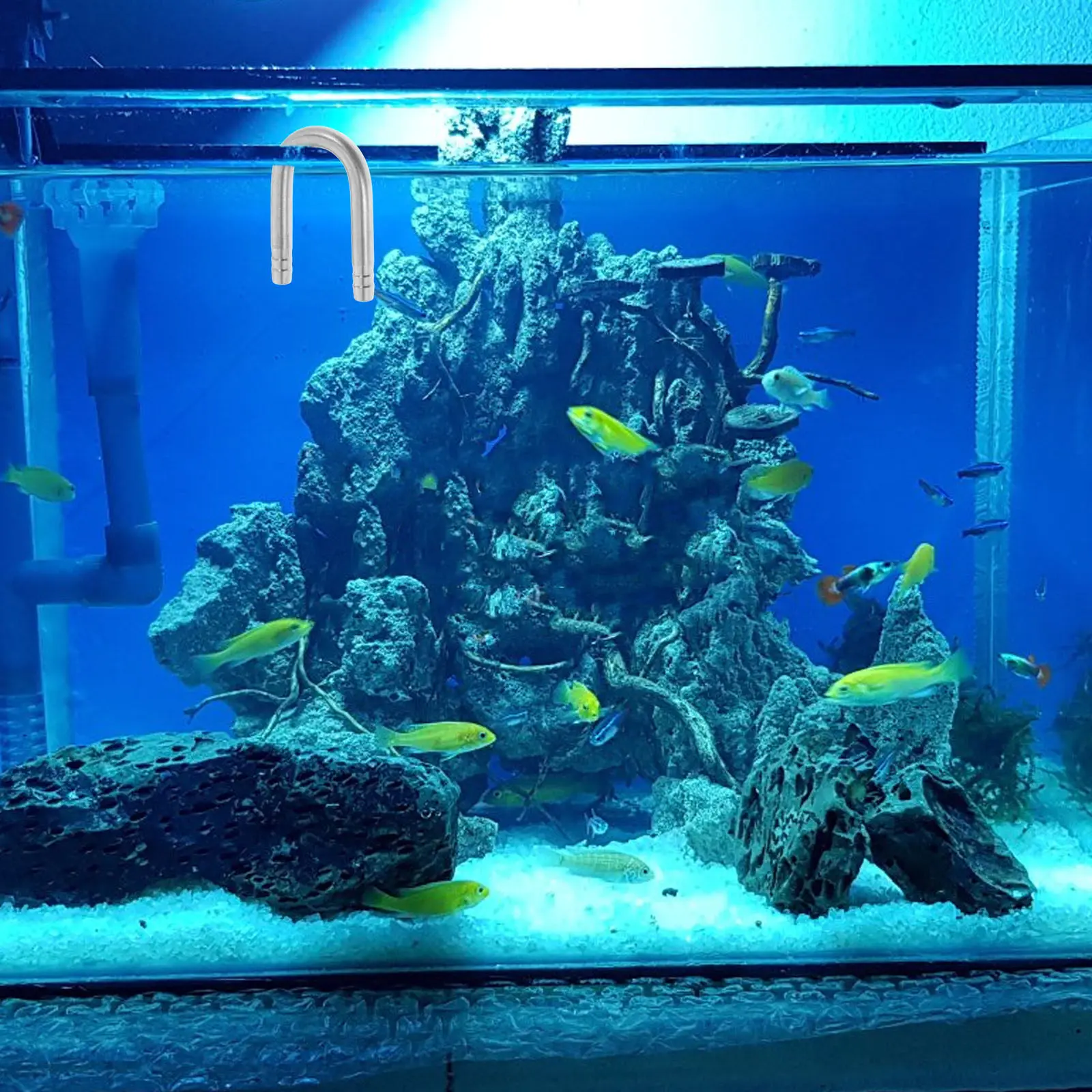 

U-образный соединитель для аквариумных трубок из нержавеющей стали 304, для шлангов Co2, герметичный, простой в установке, элегантный современный дизайн