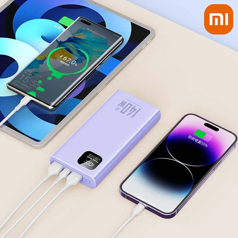 باور بانك Xiaomi 100000mAh عالي السعة 140 وات PD 22.5 وات شاحن بطارية محمول فائق السرعة لهاتف iPhone 12-17 وسامسونج #5