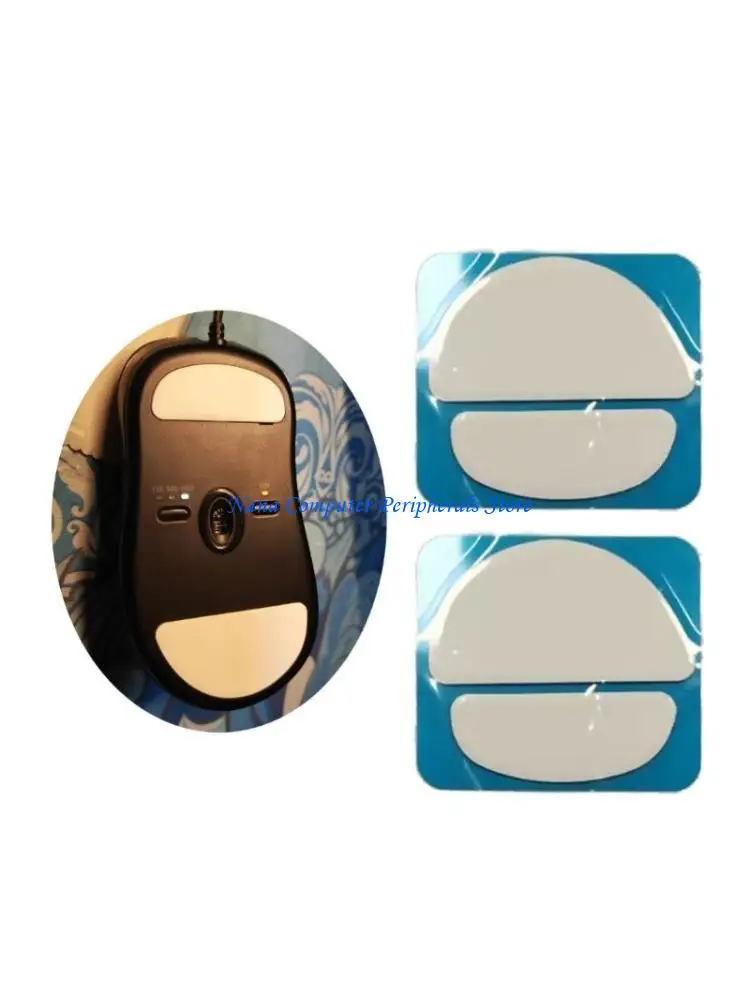 

F68C 2Set Mouse Skates Feet Pads Mouse Feet Sticker for Zowie EC1-A EC2-A EVO Mouse Rounded Curved Edges Mice Feet