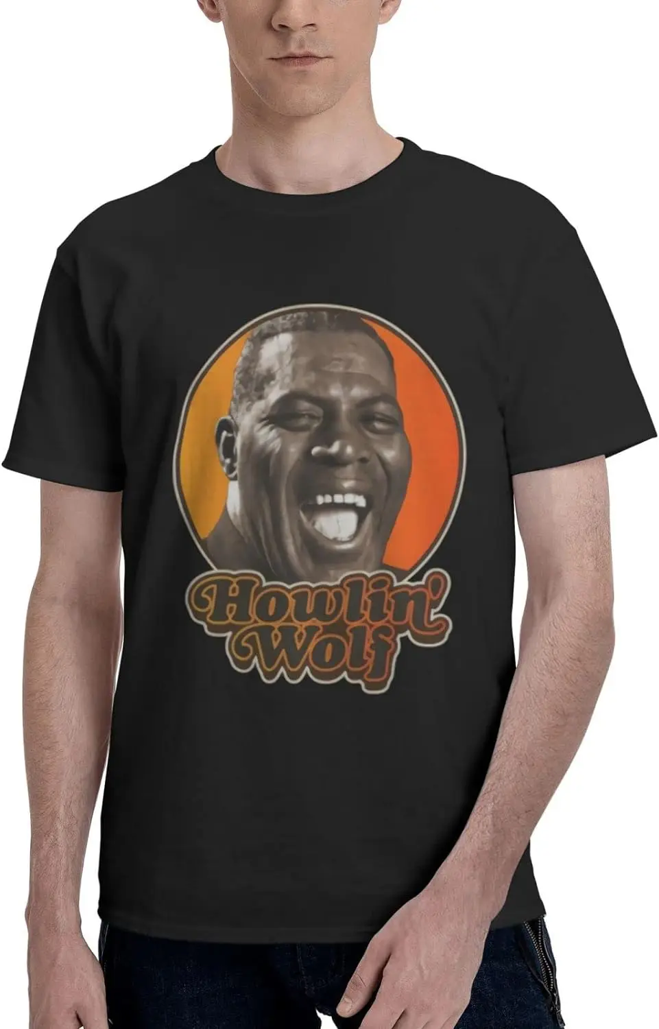 Howlin Wolf T Shirt Men's Summer Tee Casual Fashion Short Sleeve Tshirt